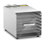 Essiccatore per alimenti 500 watt 33-80°C 6 ripiani timer 0-30 h acciaio inox 14_0001352