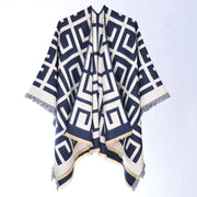 Nuovo scialle/mantella da viaggio, fotogenico, in stile europeo e americano, in cashmere, caldo, versatile e bellissimo.