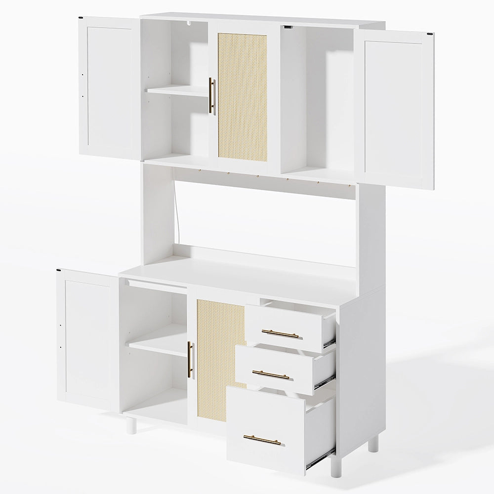 Buffet cucina - Xylo - 183cm LED/USB/prese 3cass oro