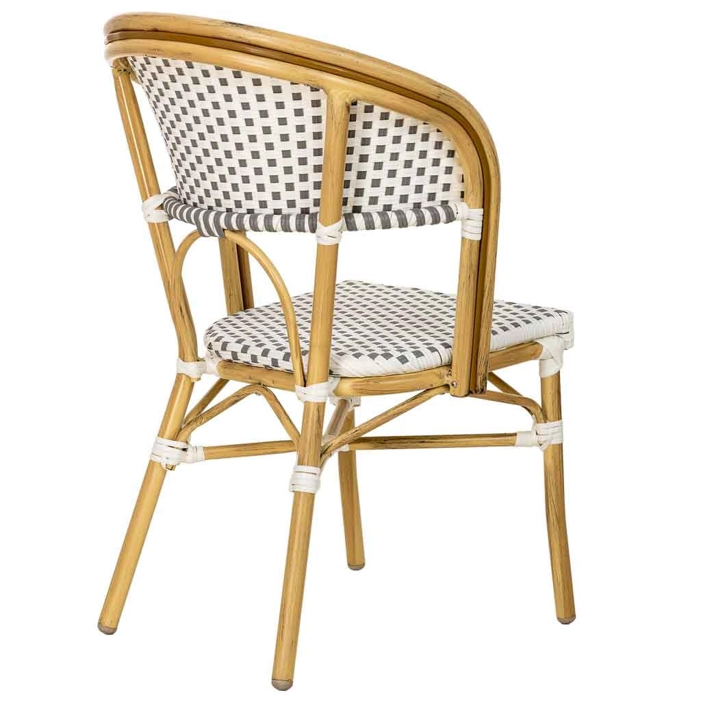 Sedia in rattan bianco 50x61x86h cm