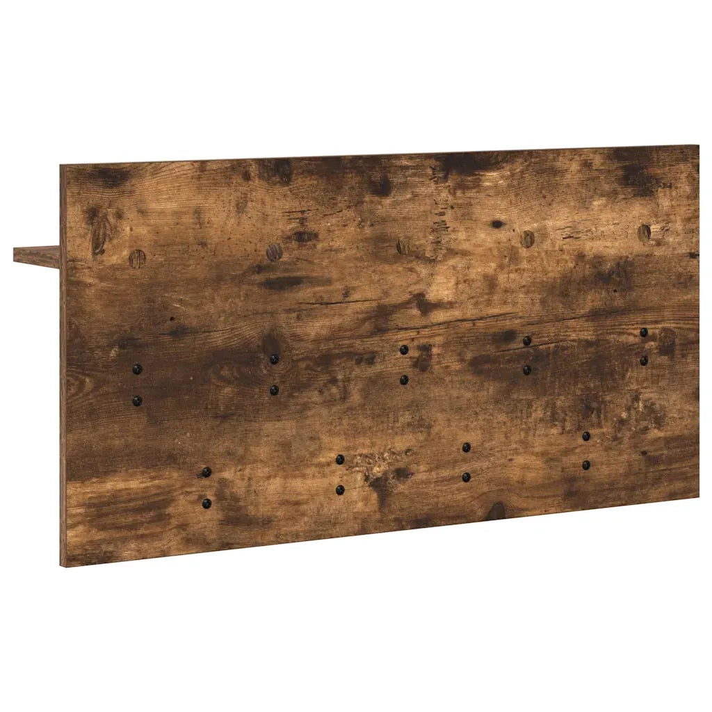 Appendiabiti a muro A parete Rovere fumé 80 x 40 x 12 cm 874439