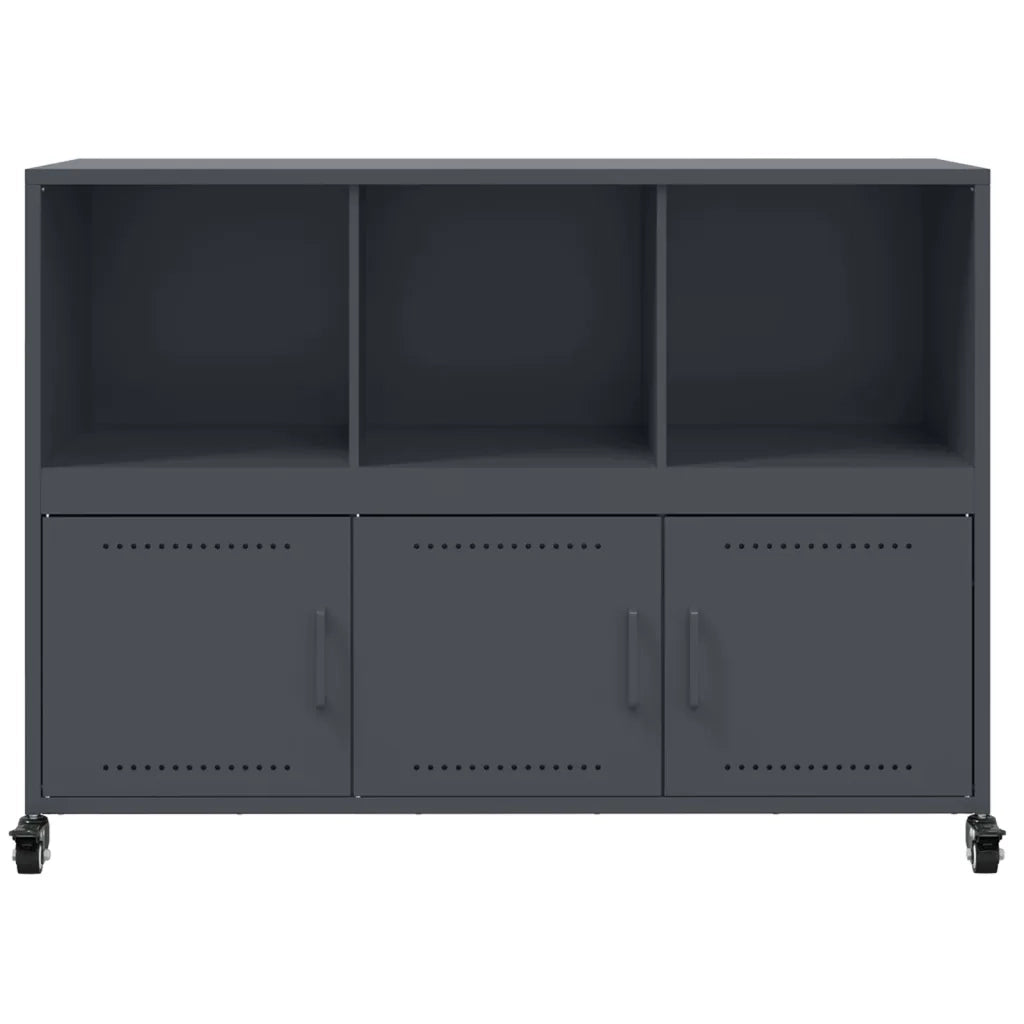Credenza Antracite 100,5x39x72 cm in Acciaio