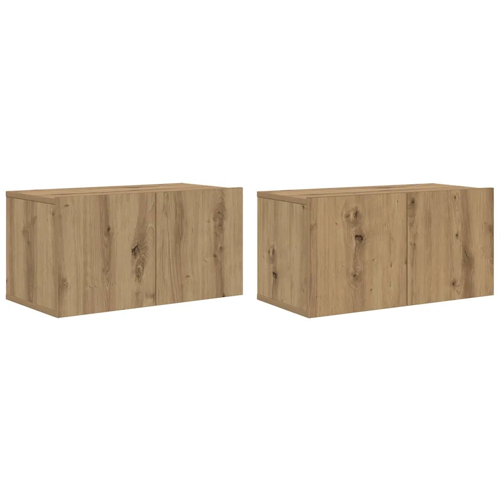 Set mobile TV 4 pcs Rovere artigianale Legno multistrato 3393572