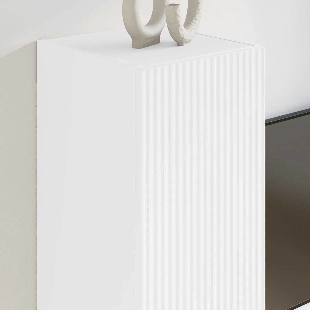 Mobile TV da parete Bianco 30 x 31 x 60 cm Legno multistrato