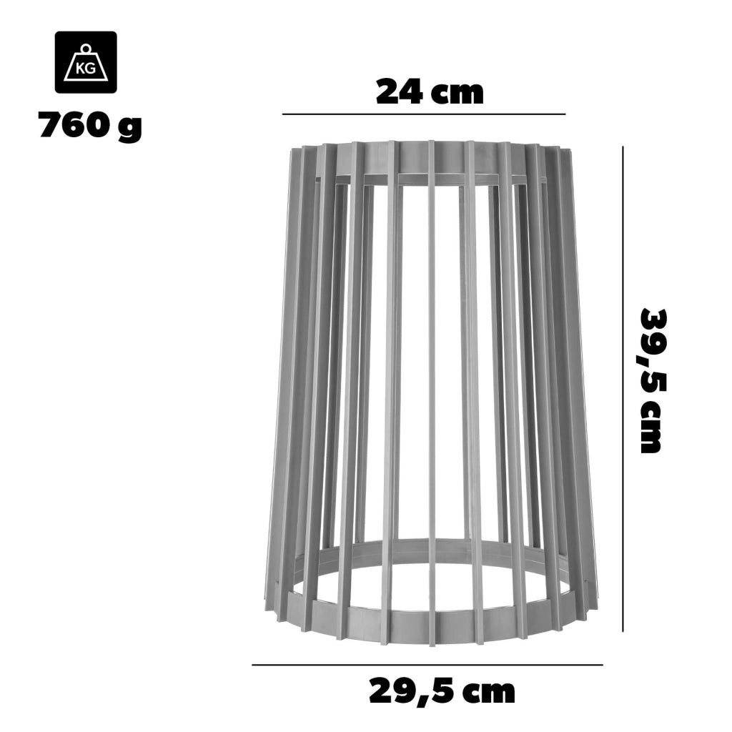 Supporto per fiori e piante KADAX, bifacciale, grigio, 39,5 cm