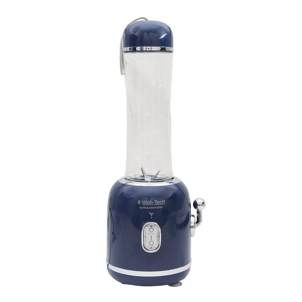 HIGH-TECH FRULLATORE DA 300 W CON CAPIENZA 600ML CON MINI BULLET SPORTIVO BLU
