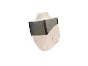 Art.145BI Maschera bianca quadrata a cappello in rete pieghevole 100% cotone