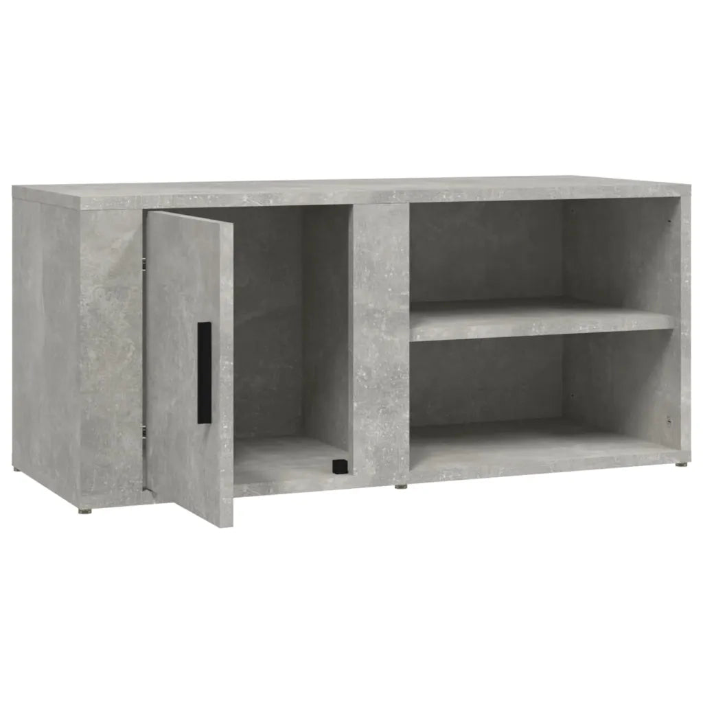 Mobili TV 2 pz | Armadietto TV | Mobile Porta TV Grigio Cemento 80x31,5x36 cm Legno Multistrato