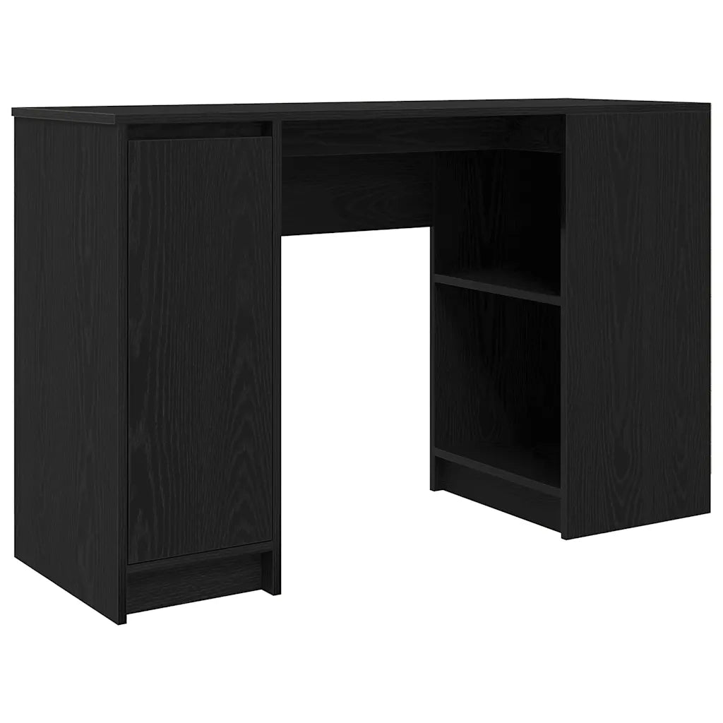 Scrivania Rovere Nera 120x42x76 cm in Legno Multistrato 861815