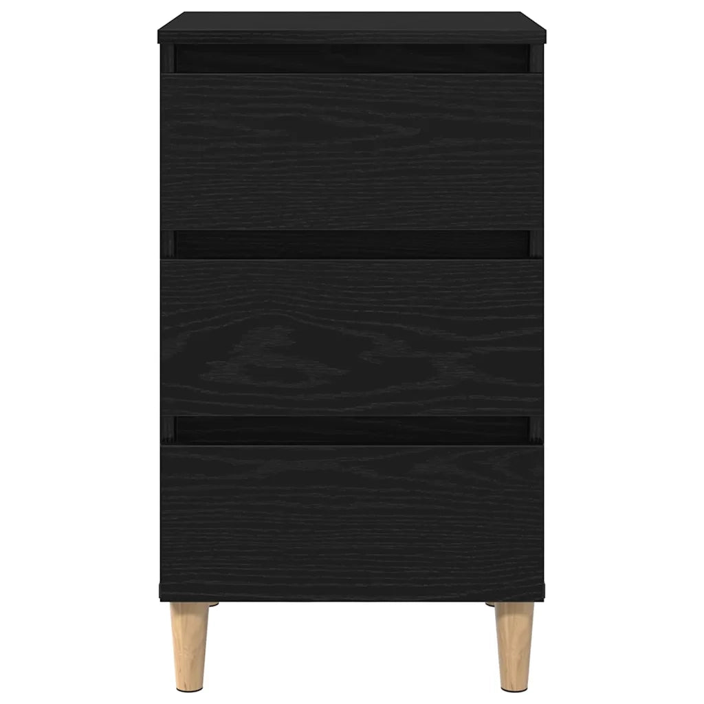 Armadio da Notte Rovere Nero 40 x 35 x 69 cm Legno multistrato 862578