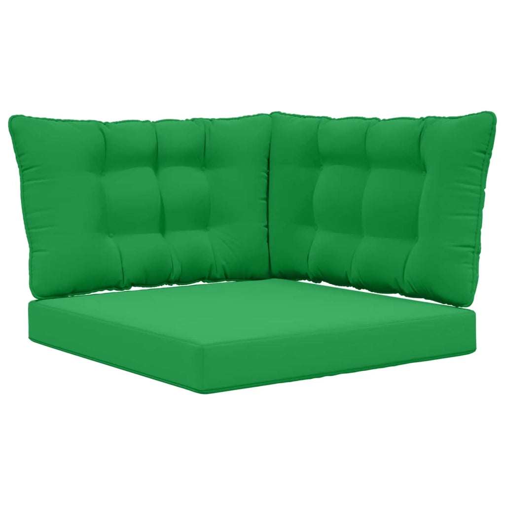 Cuscino per divano da esterno 3 pcs Verde Poliestere