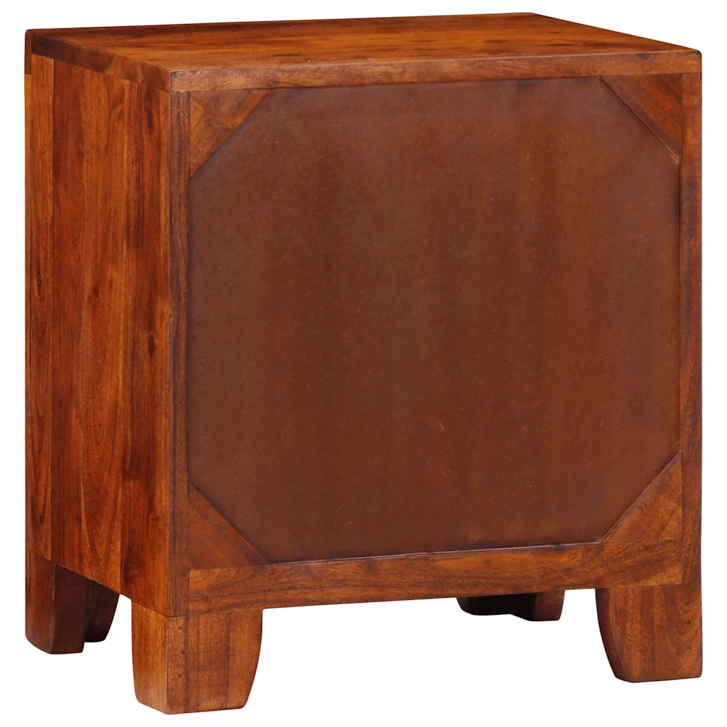 Comodini 2 pz 40x30x45 cm in Legno Massello di Acacia 4016495