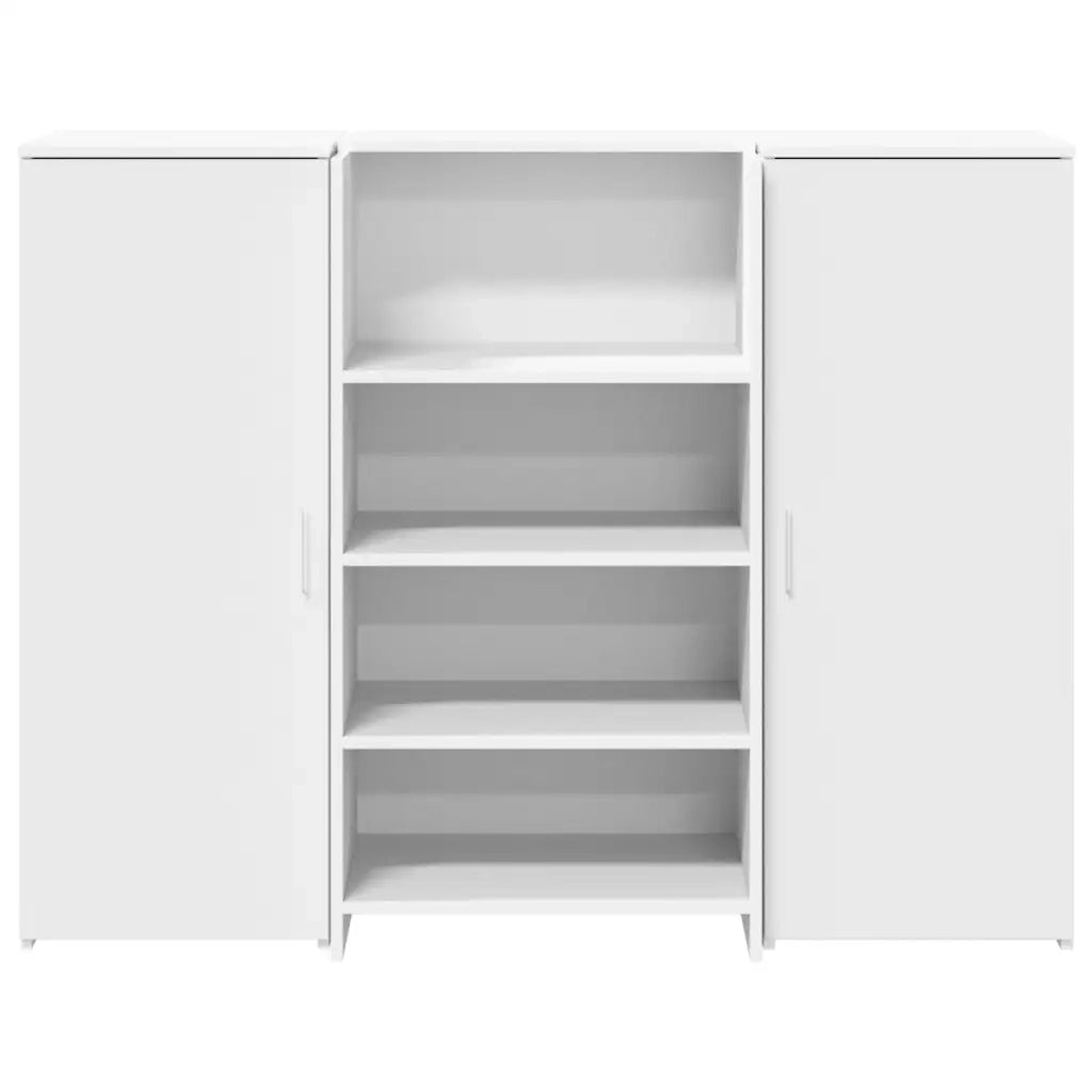 vidaXL Banco Reception Bianco 135x50x103,5 cm in Legno Multistrato