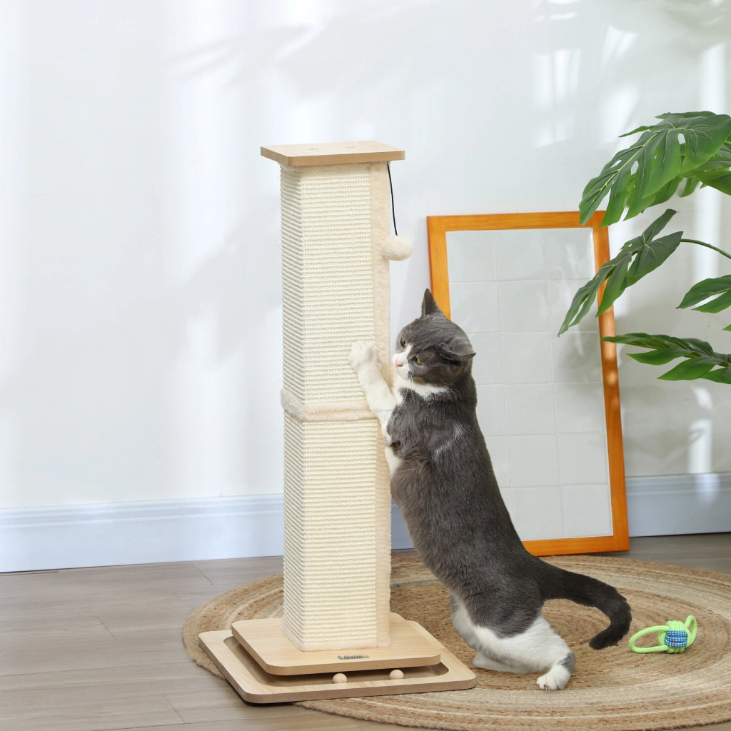 Tiragraffi 3 in 1 con gioco ¨C Zephmum ¨C Eiche/Creme 39.5x39.5x87 cm