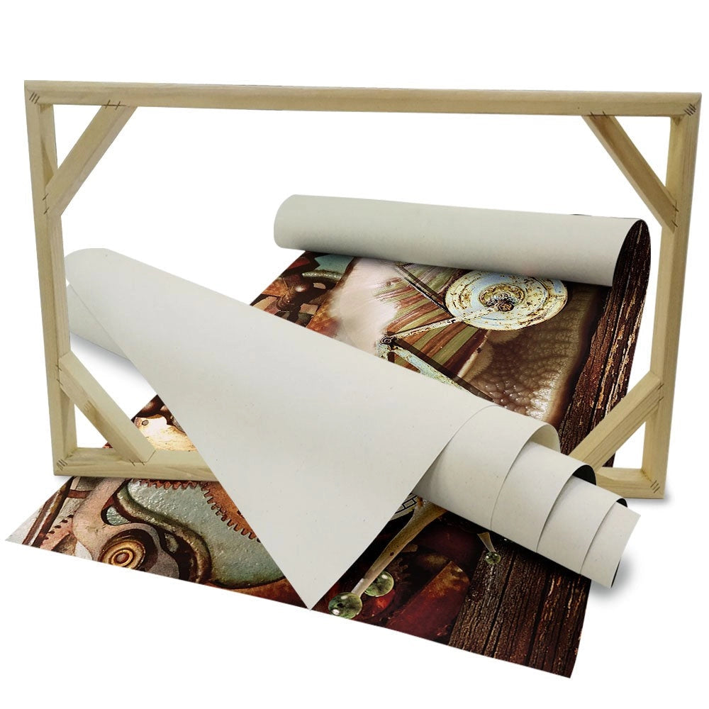 LUMACA Abstraction - Quadro Canvas su telaio in legno Misura: 140x100 cm