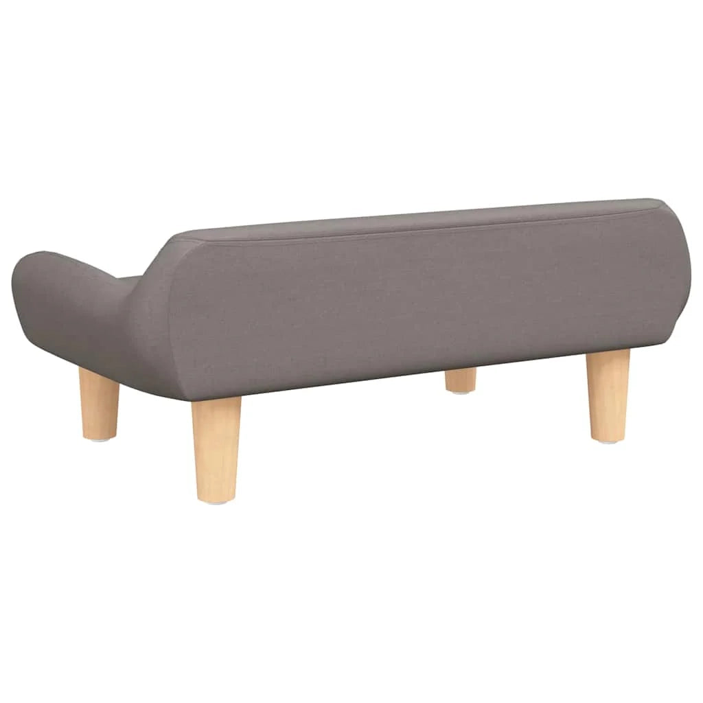 Cuccia per cani comoda cesta da divano tortora 70 x 40 x 24 cm tessuto tortora 02_0043201