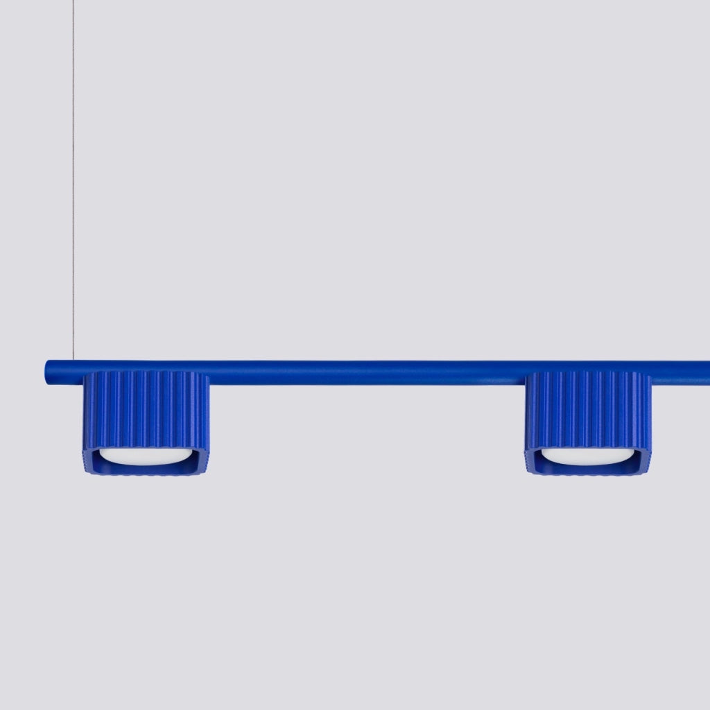Lampadario RIFF 4 oltremare Gx53