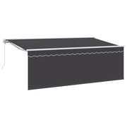 Tenda Retrattile Antracite 400 x 200 cm Poliestere e Alluminio 3329799
