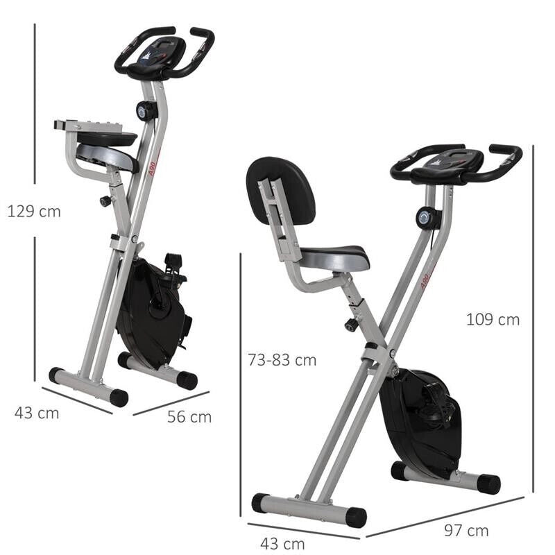 CYCLETTE DA CAMERA PIEGHEVOLE CON 8 LIVELLI DI RESISTENZA 43 X 97 X H109 CM