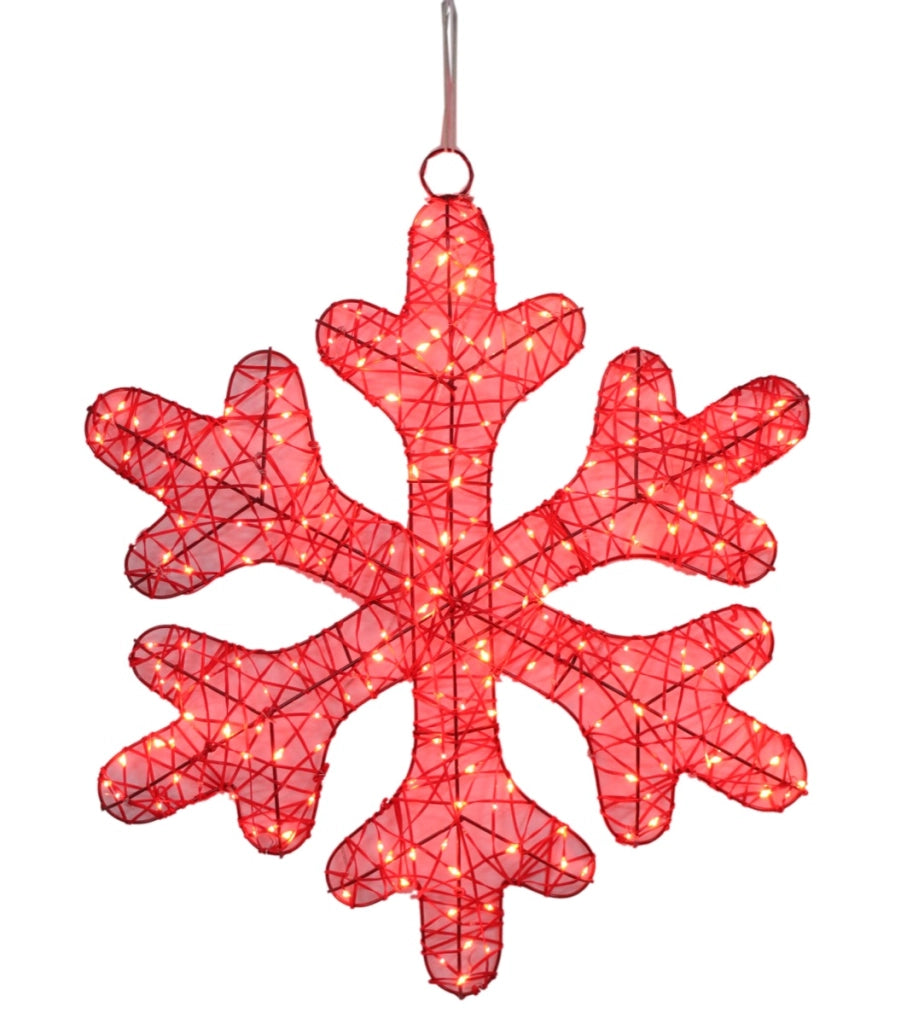 HIGH-TECH FIOCCO DI NEVE 210 LED ROSSO CM. 60