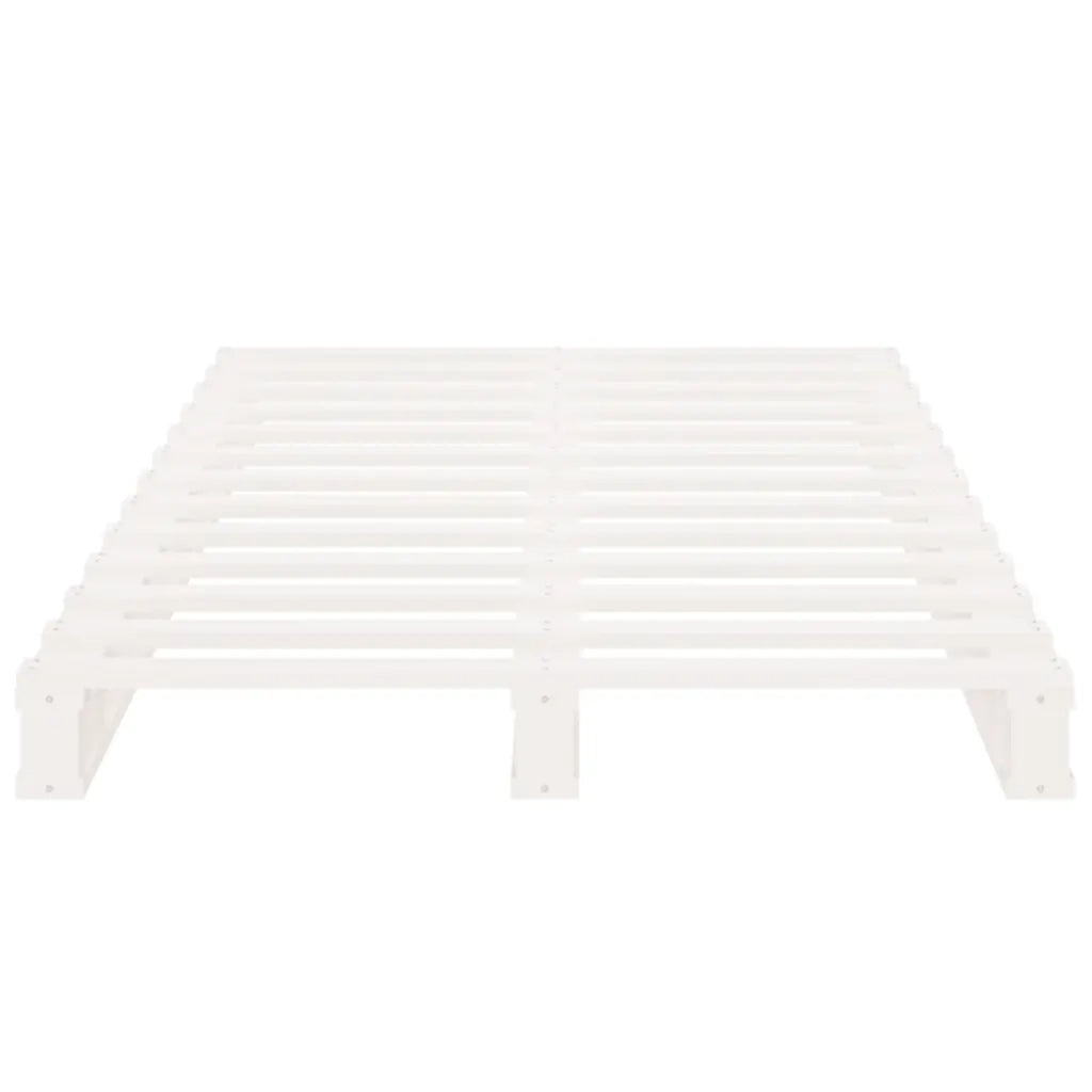 Letto a Pallet Bianco 75x190 cm Small Single Legno di Pino 821418