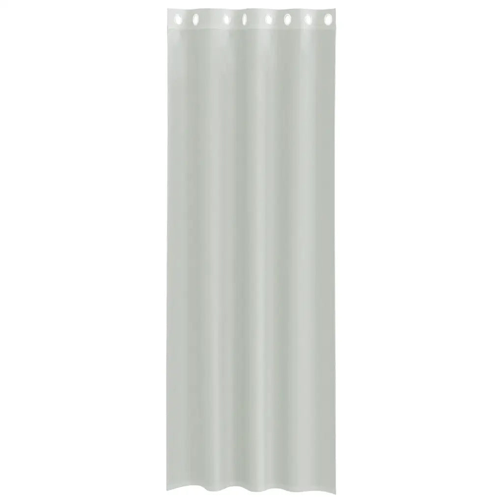 Tende in Voile con Occhielli 2 pz Grigio Chiaro 140x260 cm 4102111
