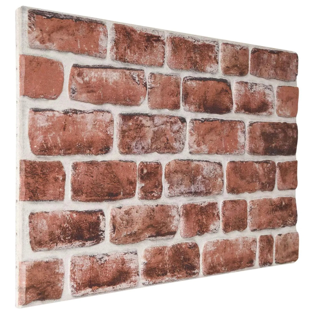 Pannelli da parete 10 pz Marrone scuro e Bianco 100 x 50 cm CFW4922418