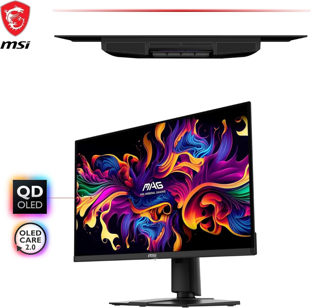 MAG 271QPX QD-OLED Monitor Gaming 26,5" WQHD - Pannello Quantum Dot OLED (2560 x 1440), 360Hz/0.03ms, 99,1% DCI-P3, ΔE≤2, DisplayHDR True Black 400 - DP 1.4a, HDMI 2.1, USB Type-C