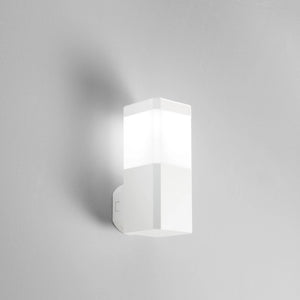 APPLIQUE FOCUS BIANCA SQUADRATA 1 LUCE ATTACCO GU10 IP65 10X13X24CM