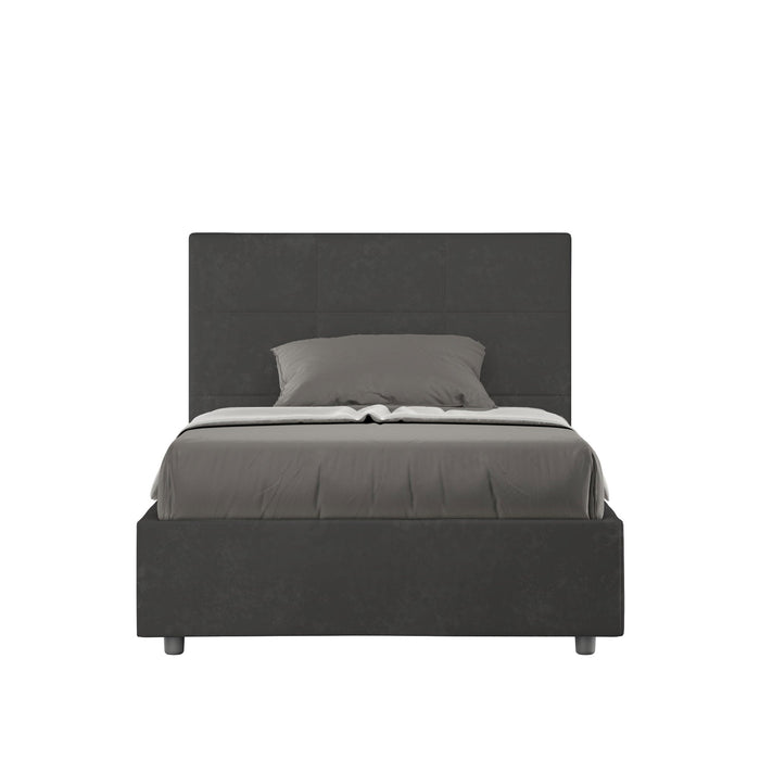 Letto 1 Piazza e Mezzo 120x200 cm Senza Rete Mika Grigio