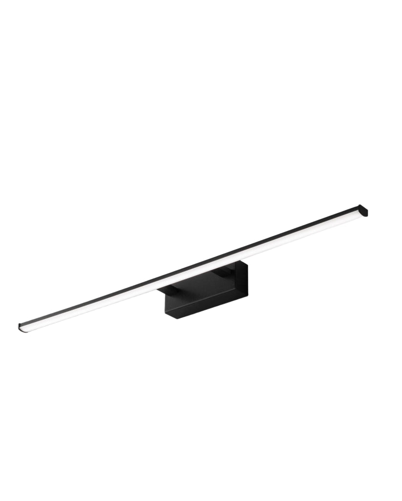 Nala Lampada da Parete LED Integrato 15W 1850lm 3000K IP44 in Metallo e Metacrilato Colore Nero, Design Moderno e Funzionale per Interni ed Esterni