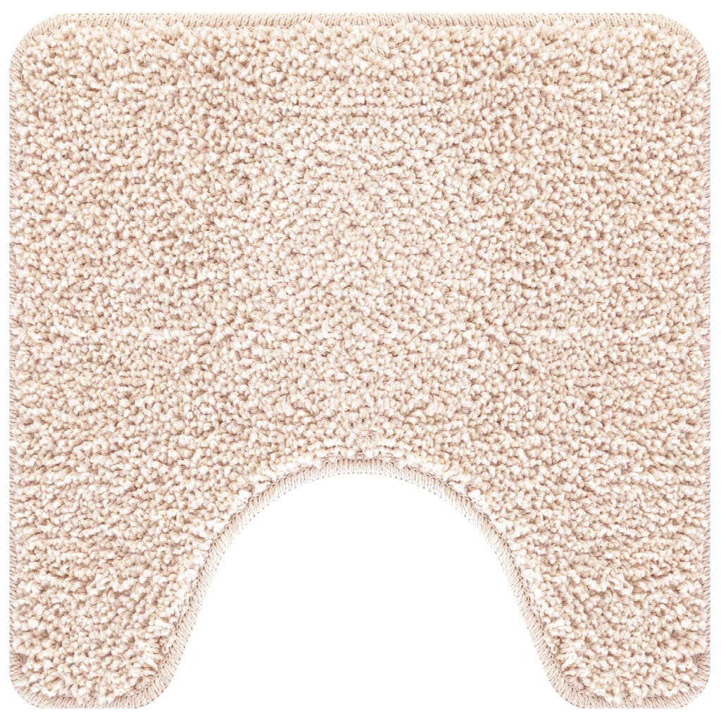 Tappetino da Bagno U-Shaped Panna 50x50 cm Polipropilene Antiscivolo