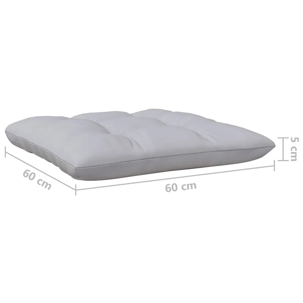Salotto da Giardino-Set Divani da Giardino3 pz con Cuscini Grigi Massello di Pino 288804
