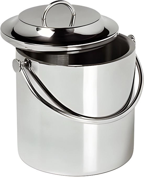 Ice Bucket a Doppia Parete con Filtro e Taglieri per Ghiaccio - Adatto per Bevande Freddi ai Partiti - Alta Copertura Senza Anello di Gomma