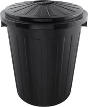 Vergata universale con coperchio ermetico, plastica robusta (PP), Super-Maxi, 50 l, piatta, grafite