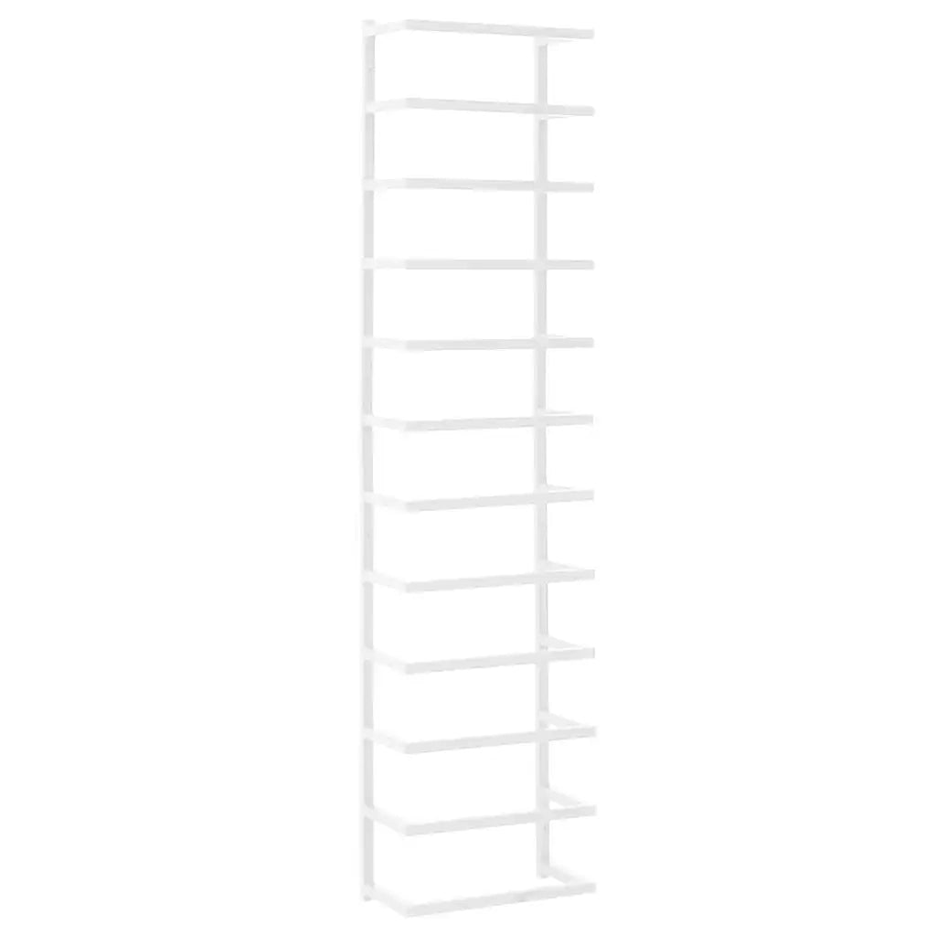Portasciugamani Bianco 24x12x96 cm in Acciaio 336126