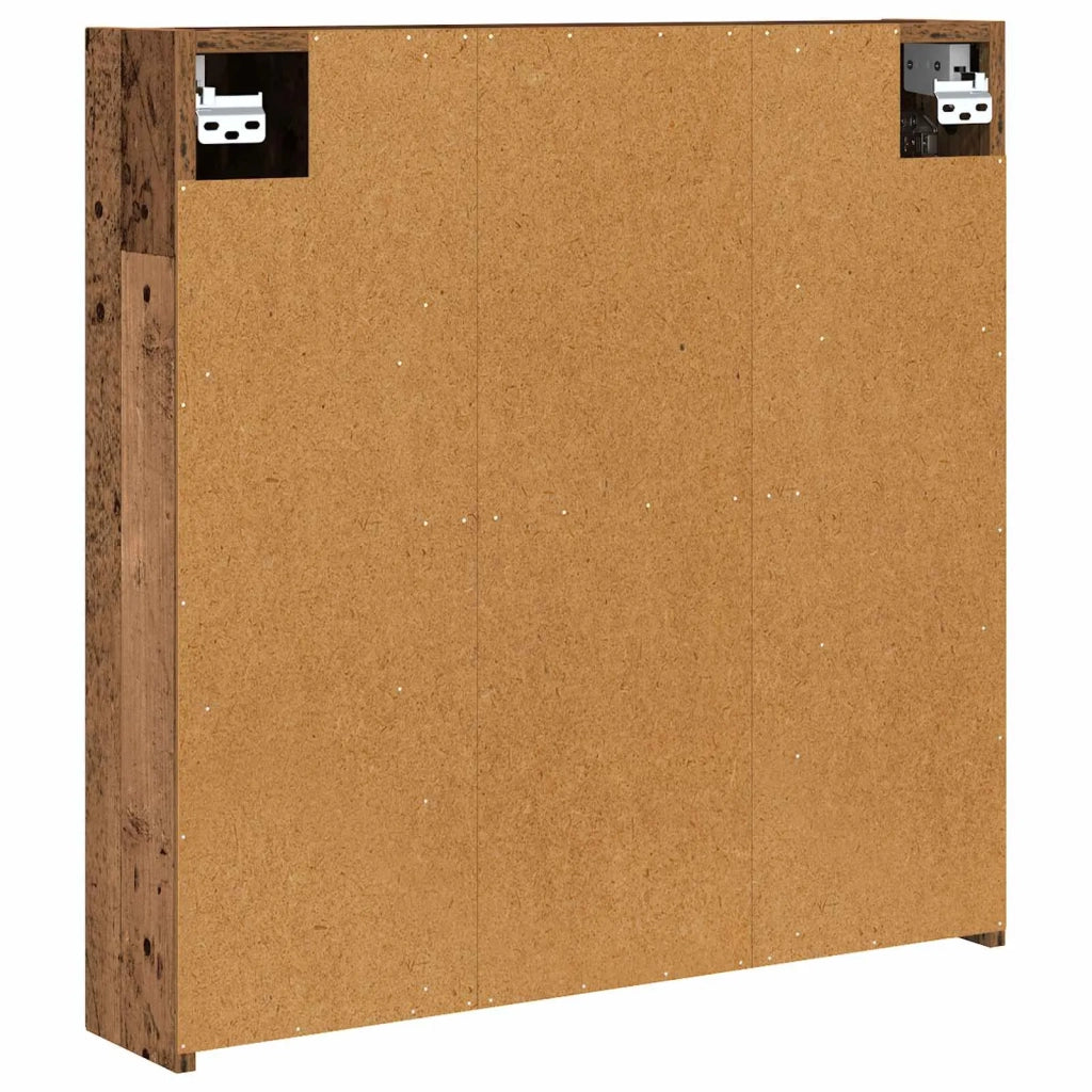 Mobiletto per specchio da bagno Legno vecchio 70 x 14,5 x 70 cm 889093