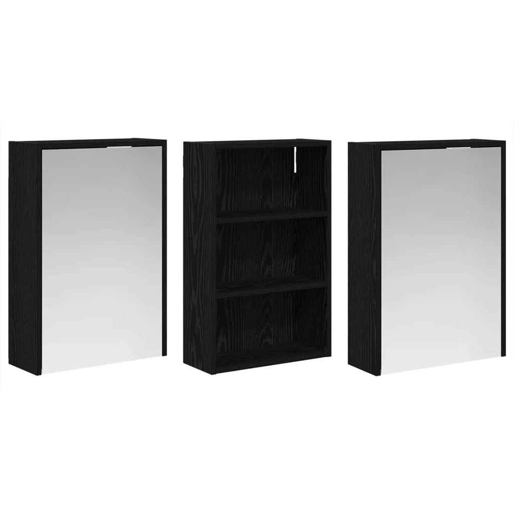Set di Armadi da Bagno con lo scaffale 3 pcs 126 x 16 x 62.5 cm