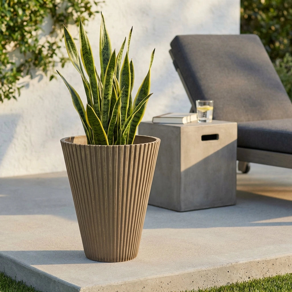 Vaso medio in Fibra sintetica cm 29x29x36 - KENNY