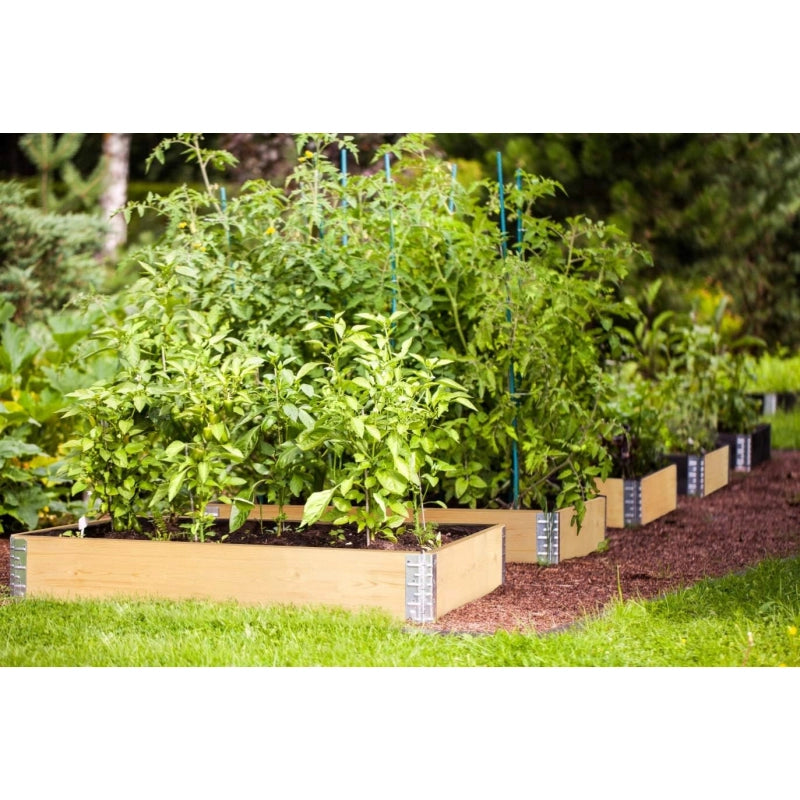 Orto Rialzato in Legno 120×80 cm in Pino FSC, Montaggio Senza Attrezzi in 5 Min Fondo Aperto, Capacità 175L da Giardino Esterno