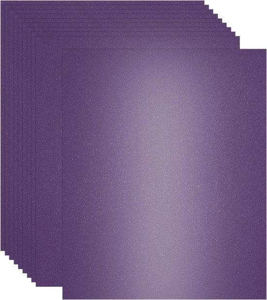 Pacchetto di 25 fogli di carta cartonata viola, formato 20 x 28 cm, per artigianato e materiali artistici