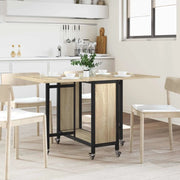 Tavolo da pranzo pieghevole con ruote 130 x 80 x 76,5 cm 8006044