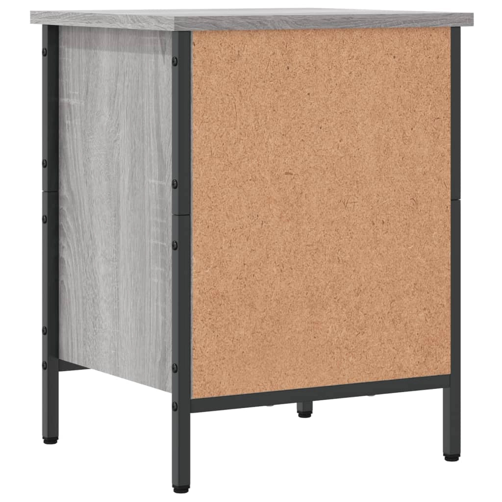 Scarpiera mobile contenitore per scarpe mobile per ingresso/corridoio/soggiorno legno Sonoma 38 x 35 x 50 cm grigio 02_0022063
