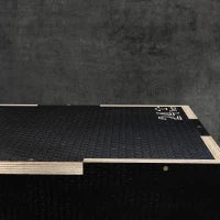 Box Jump Pliometrico a 3 Altezze in Legno Antiscivolo, 61-51-41cm, Nero