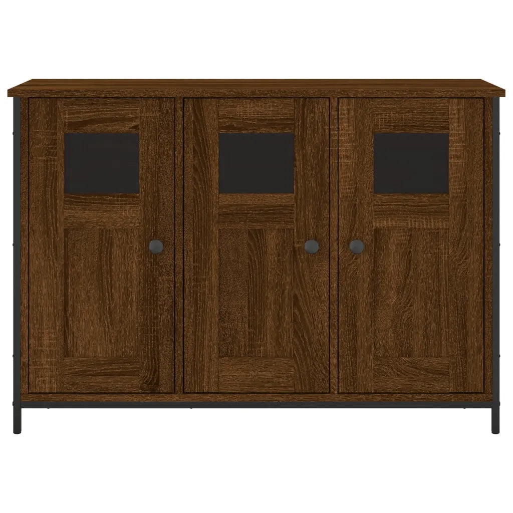 Credenza Rovere Marrone 100x35x70 cm in Legno Multistrato 835523