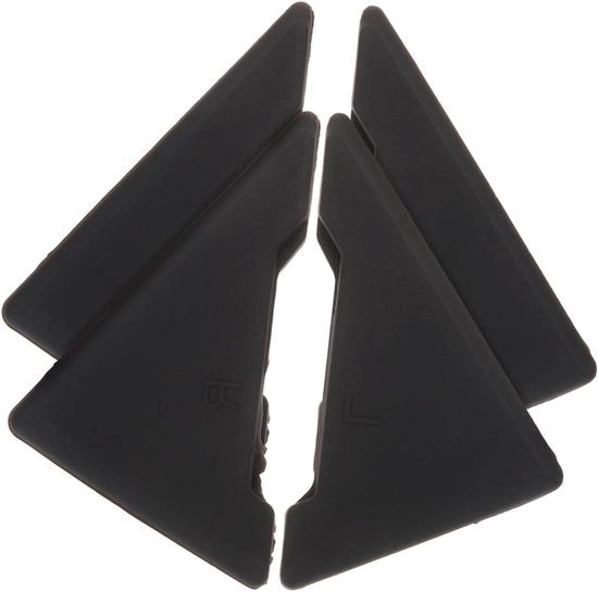Protezione laterale auto con silicone nero 4 pezzi - protezione contro gli urti auto angolare - illuminazione d'accoglienza - piastra di protezione auto - protezione angolare autodeur