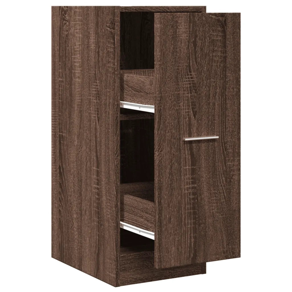 Armadietto da Farmacia Rovere Marrone 30x41x77,5 cm Truciolato