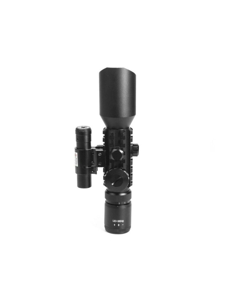 MIRINO OTTICO PRECISIONE PER FUCILE CARABINA RETICOLO ILLUMINATO 3-10x40 Mod. M9