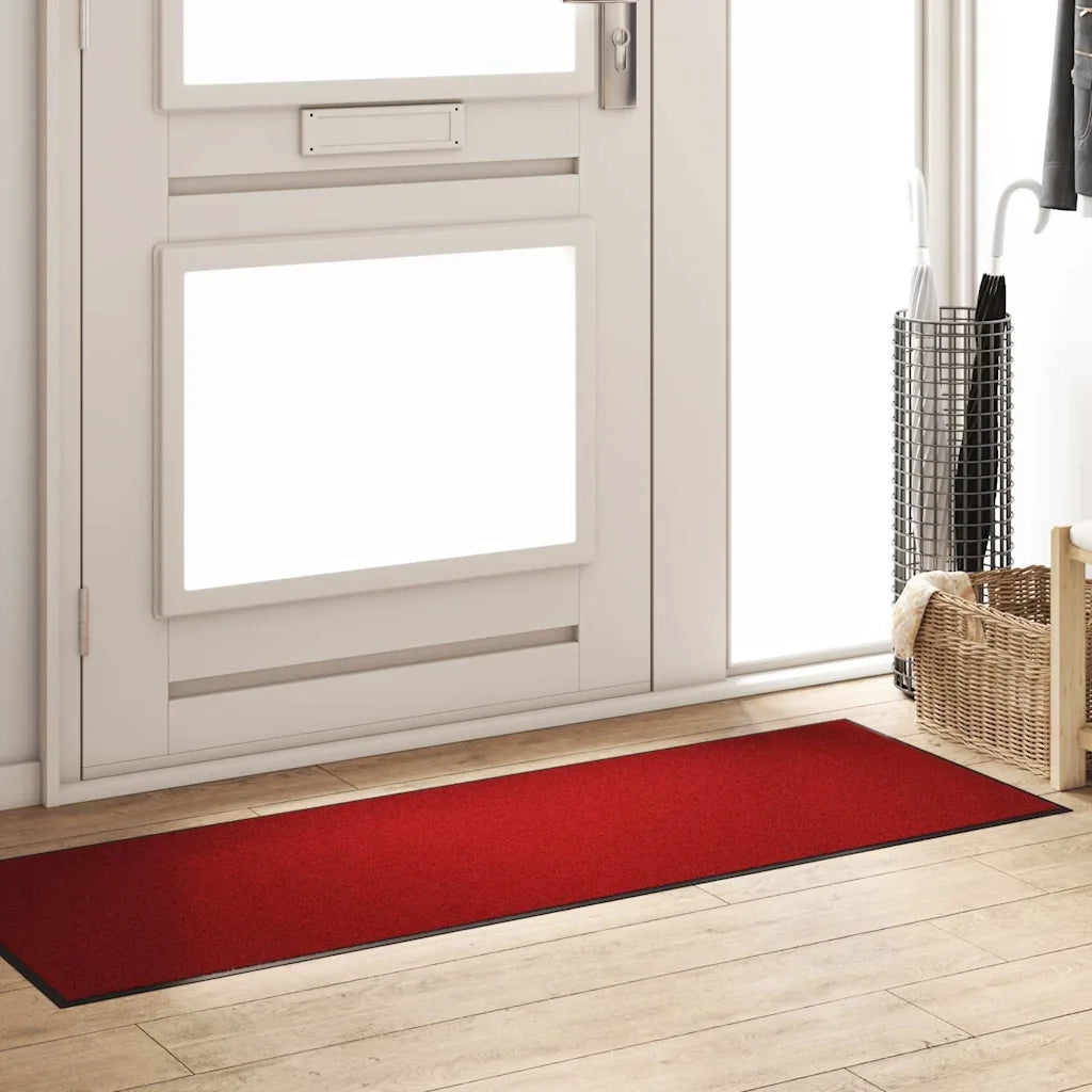 Tappetino Rosso e Nero 60 x 180 cm 100% Poliammide 4100792