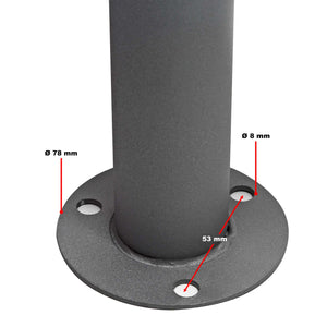 Set Cassetta postale doppia autoportante V16 antracite con telaio di supporto